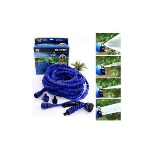 product_image_name-Generic-Tuyau Arrosage Extensible + Pistolet À Eau 7 Jets + Embout Universel 30m-1