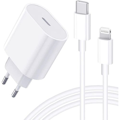 Chargeur USB C 25W avec 2M Câble iPhone Chargeur USB C, Chargeur