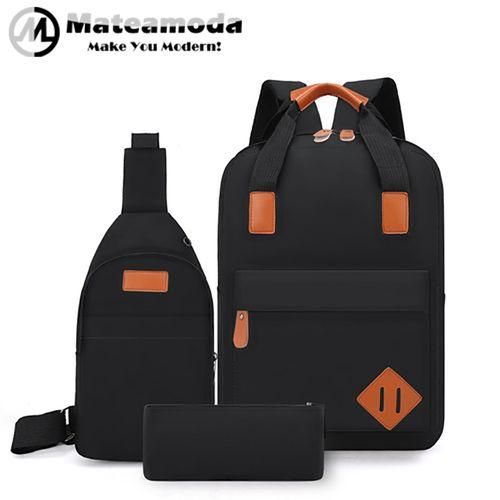product_image_name-Mateamoda-3 PCS Sacs Pour Hommes Sac à Dos Sac De Livre-1