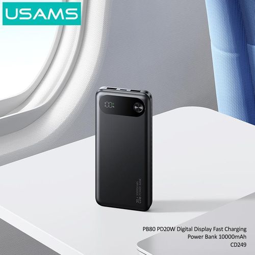 product_image_name-Usams-Batterie Externe (10000 mAh) trois ports USB (2 USB-A + 1 USB-C) Power Bank CD253 / PB83 -1