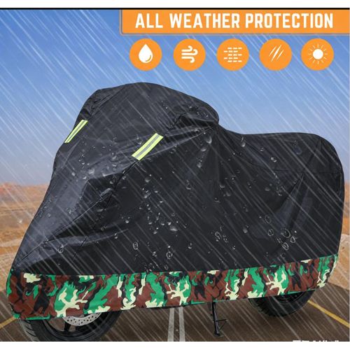 Generic Housse De Protection Moto-Noir /vert