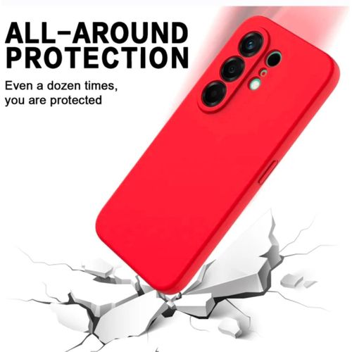 Generic Coque En Silicone Tecno Camon 50 Ultra Avec 1 Antichoc - Rouge - image 5