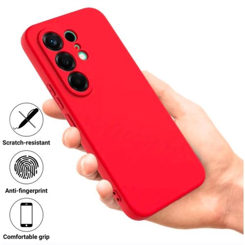 Generic Coque En Silicone Tecno Camon 50 Ultra Avec 1 Antichoc - Rouge - image 6