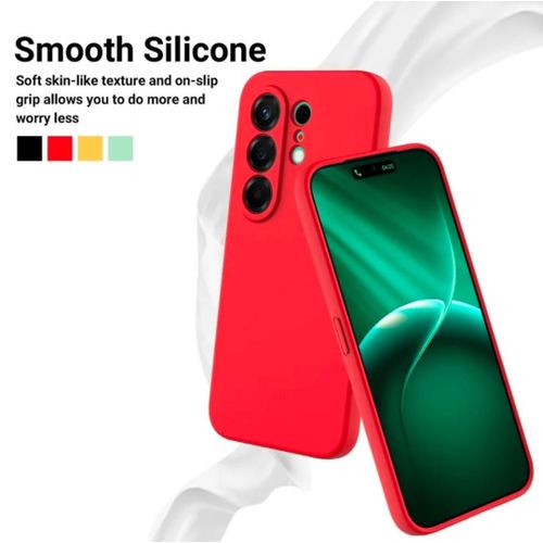 Generic Coque En Silicone Tecno Camon 50 Ultra Avec 1 Antichoc - Rouge - image 7