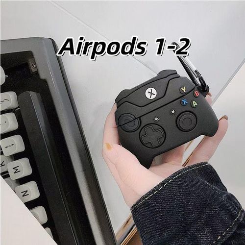 product_image_name-Inobrands-For Apple pod 1-2 Case Cover Cartoon Black Game Controller Soft Silicone Earphone Case Casing-5