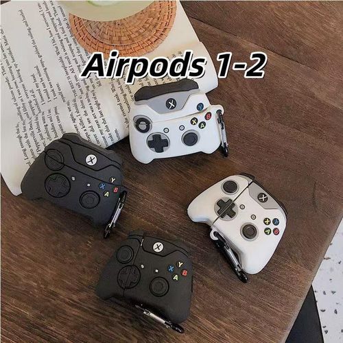 product_image_name-Inobrands-For Apple pod 1-2 Case Cover Cartoon Black Game Controller Soft Silicone Earphone Case Casing-6