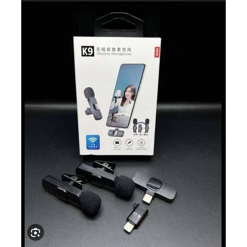 Micro Cravate sans fil K9 Type-C Wireless Microphone Plug and Play Smartphone