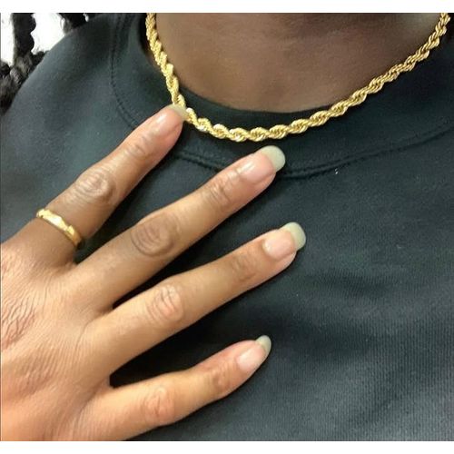 Fashion Bague + 1echaine torsadé