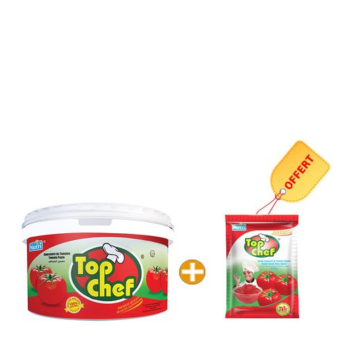 TOPCHEF Concentré De Tomate Pot 2Kg   Sachet 70G Offert - Prix pas cher ...