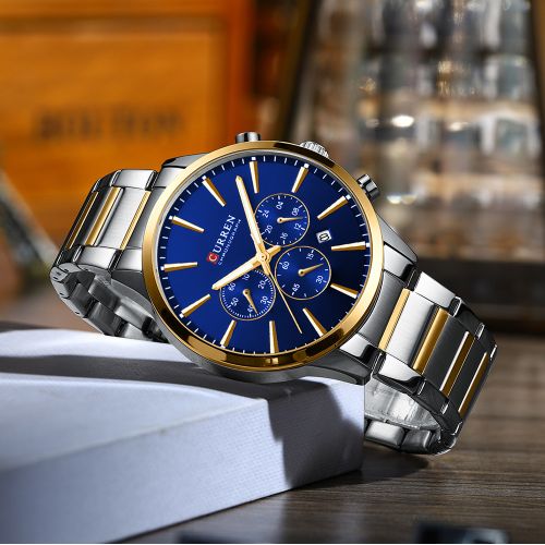 Montre homme sport acier étanche