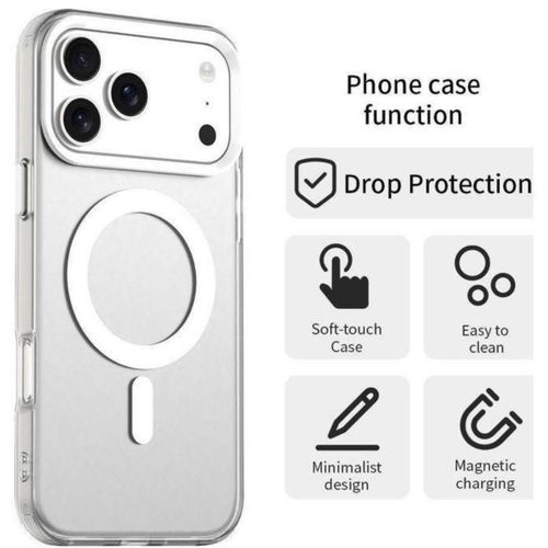 product_image_name-Generic-Coque Transparent MagSafe Compatible IPhone 17 Pro Max avec 1 antichoc - Transparent-2