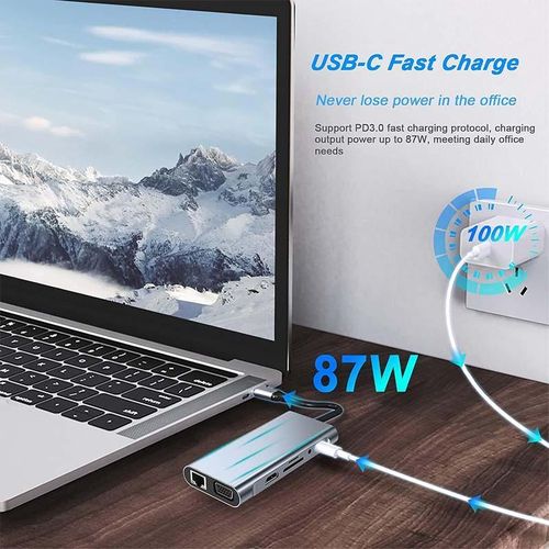 product_image_name-Generic-HUB USB-C 11 EN 1 – 4K UHD + CHARGE PD 87W + LECTEURS SD/TF-4