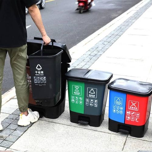 product_image_name-Generic-Poubelle Plastique Grande Capacité avec Couvercle – 40L-2