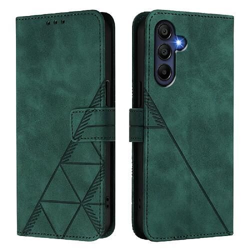 product_image_name-Generic-Etui A Rabat Samsung Galaxy A17 Avec 1 Antichoc 5D - Vert-1