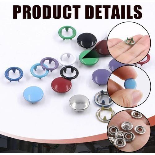 product_image_name-Generic-Lot De 100 Boutons-pression De 10 Boutons De Couleur Pour La Couture Et L'artisanat-4