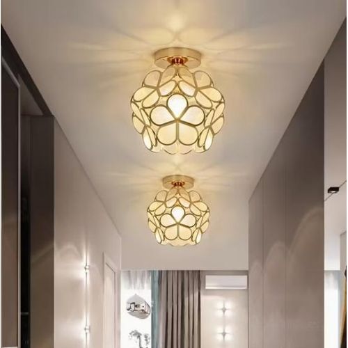 product_image_name-Generic-Plafonnier minimaliste moderne de style nordique avec un design dépoli en forme de pétale-2