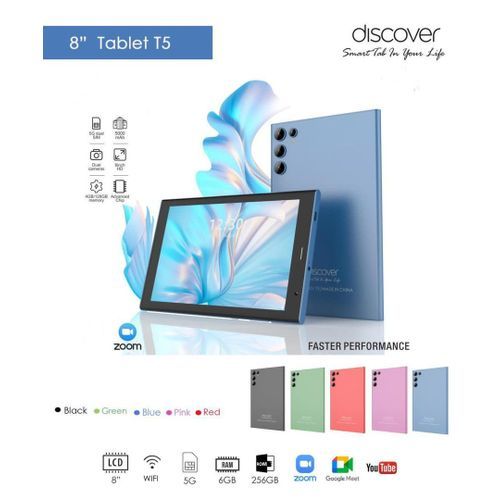 product_image_name-Discover-Tablette Discover T5- 8 Pouces - 6GB RAM/ 256GB -Bleu-1