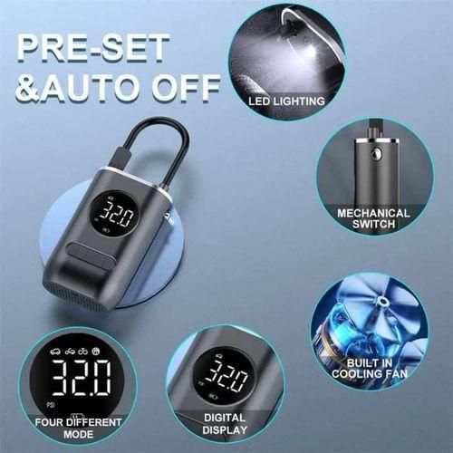 product_image_name-Gn-Gonfleur de pneus pour vélo et voiture, pompe à air électrique rechargeable, compresseur d'air portable sans fil, Compacte et Haute Performance-1