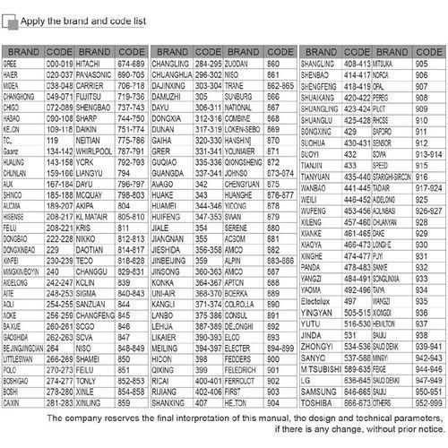 product_image_name-Generic-Télécommande Numérique - LCD - Pour Climatiseur - 1000 En 1 - Blanc-8