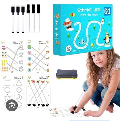 Generic Coffret d'Exercices de Contrôle du Stylo "Pen Control Training" - 64 Pages réutilisables - image 3