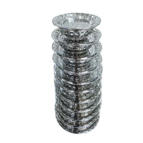 Generic Lot De 11 Assiettes Creuse À Couvercle En Inox