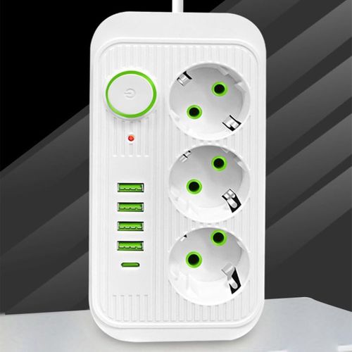 product_image_name-Generic-3 prises AC, 4 ports USB, un port USB Type-C, et un câble d’extension de 2 mètres.-6