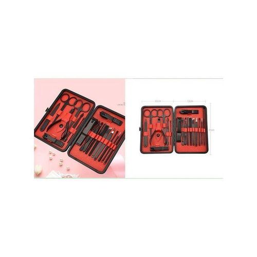product_image_name-Generic-Outils De Coupe-ongles - 18 Pièces - Ciseaux De Pédicure Coupe-ongles - Ensemble De Manucure --- Noir/rouge-2