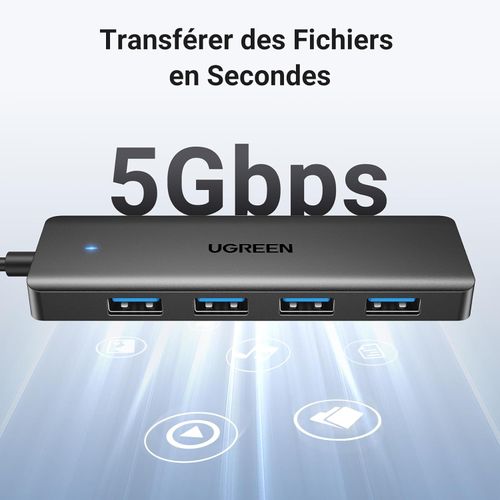 Multiprise USB 3.0 (HUB) : Ultra Fin