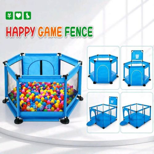 Generic Parc de jeu pour bébé-BLEU - image 4