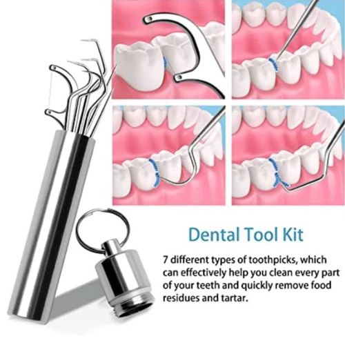 Cure Dents boîte Porte-Cure-Dents en Acier Inoxydable en Acier Inoxydable  de Cure-Dents Portable Durable pour la Rouille Peut Voyager Hôtel Boîte de  Cure-Dents Titulaire de Stockage (Color : Silver) : : Hygiène