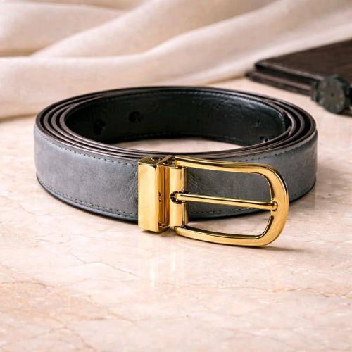 product_image_name-Generic-Ceinture classique  en, boucle fixe noire mate.- GRIS-1