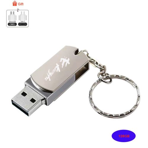 Clé USB 1 To, Clé USB haute vitesse 1 To avec porte-clés, clé USB portable –