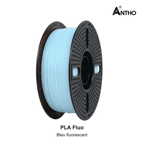 ANTHO Filament PLA Fluo 1 kg - Bleu fluorescent - AY0909