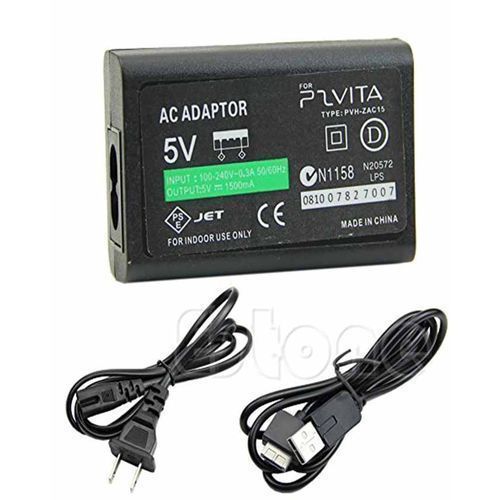 Generic CHARGEUR AC AVEC CÂBLE USB POUR PS Vita - Noir - Prix pas