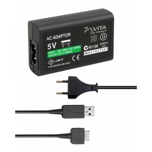 Chargeur Pour PS VITA - 5 Volts - 150 Cm - Noir