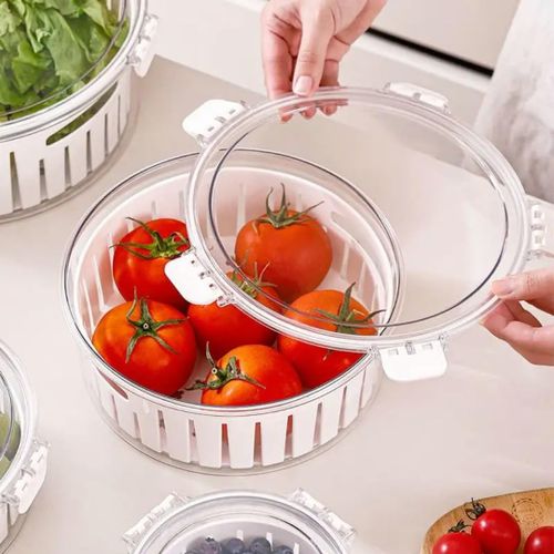 Generic Set de 3 Bols Empilables – Bols de Cuisine avec Couvercles - image 2