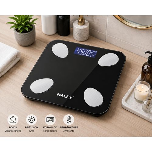 Generic Pèse-Personne Électronique Digital – Capacité 180 kg – Écran LCD – Noir - image 4