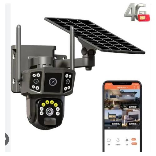 Generic Caméra PTZ Carte SIM 4G solaire avec panneau solaire - image 2