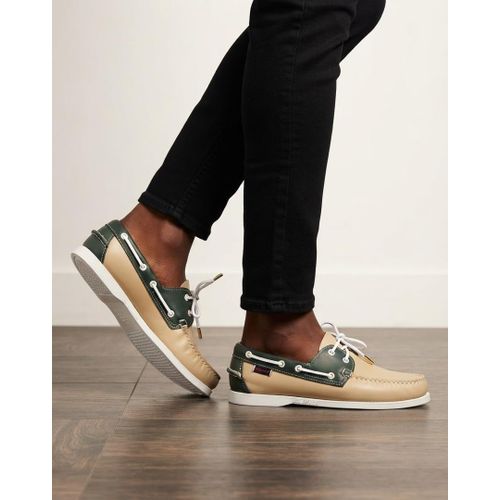 Fashion Baladeuse Hommes en cuir - vert/beige
