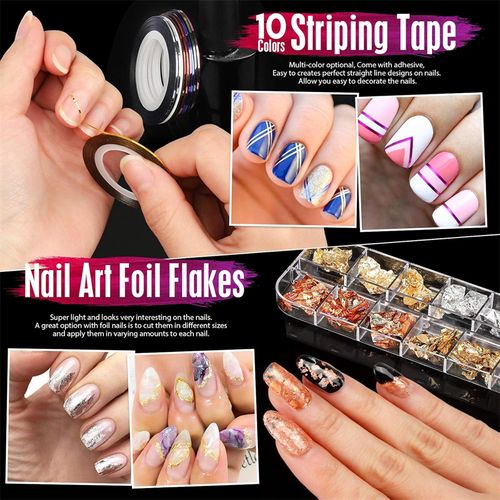 product_image_name-Generic-Kit D'outils D'art Des Ongles Ensemble De Pinceaux De Peinture à Ongles UV-8