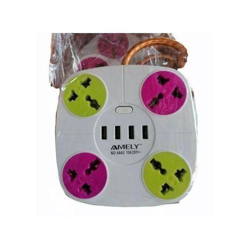 product_image_name-Generic-Rallonge 4 Port USB Et 4 Prise De  FF-2