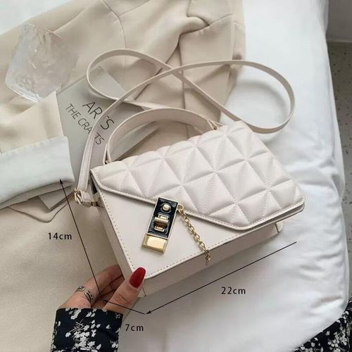 product_image_name-Fashion-Ladies Handbag Leather Handbags Women Crossbody Bag Shoulder Bags Sling Bag Hobo Bag White-6