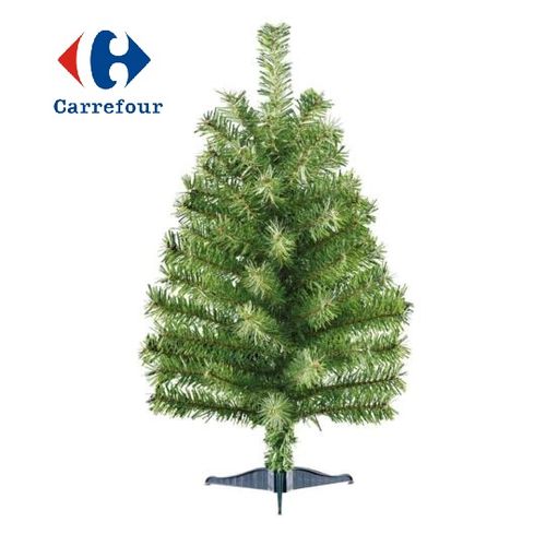 Carrefour Sapin Artificiel Vert En Plastique Avec Pied 60x31cm