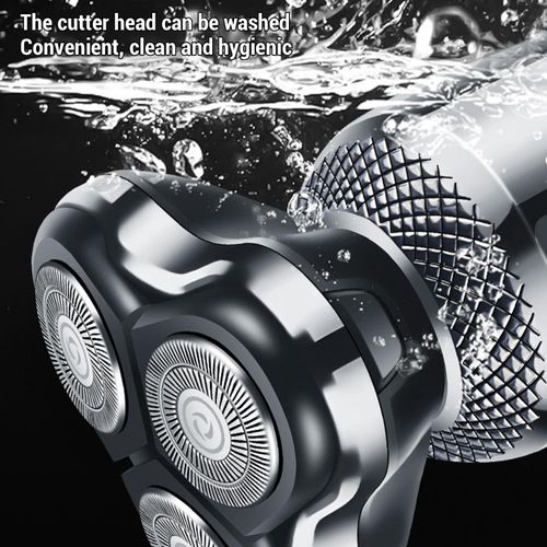 product_image_name-Generic-Kit de toilettage électrique homme 3 en 1, Rasoir rotatif flottant 3D avec tondeuse à poils de nez et tondeuse à favoris, Lavable IPX7, Rasoir rechargeable USB avec écran LED-2