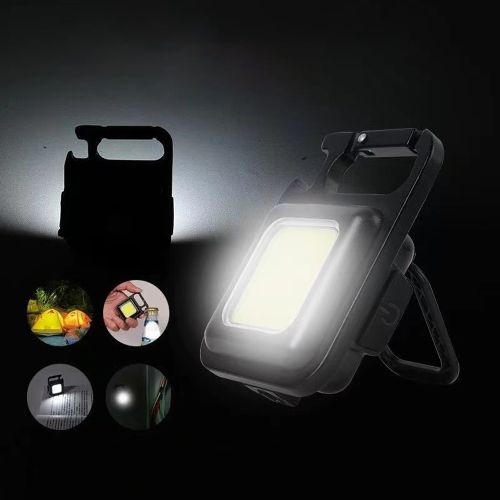 Generic Mini LED Rechargeable USB Porte-clés Portable Décapsuleur - image 3