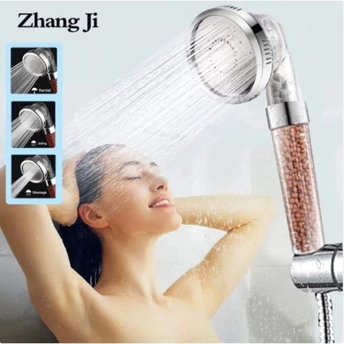 Pommeau de douche double face argent - 3 pièces - jet puissant même sous  faible pression d'eau - Cdiscount Bricolage