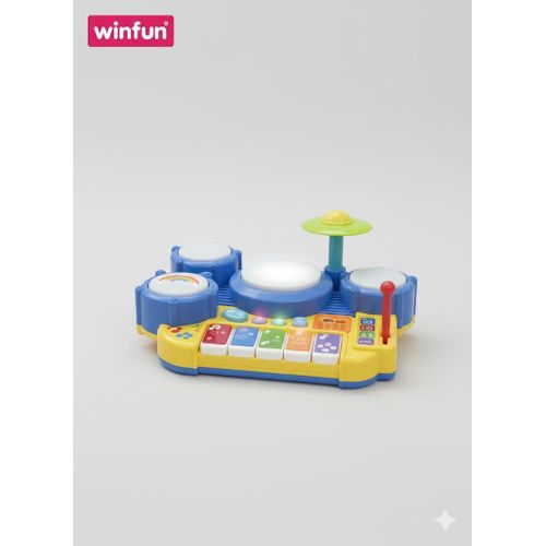product_image_name-Generic-Set musical 2-en-1 Winfun - Batterie et Piano électronique avec sons et lumières-1