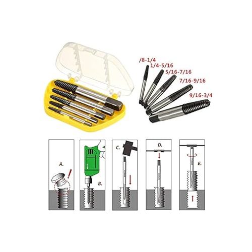 Generic Extracteur De Vis Kit Dommages Cassé Boulon Outil De