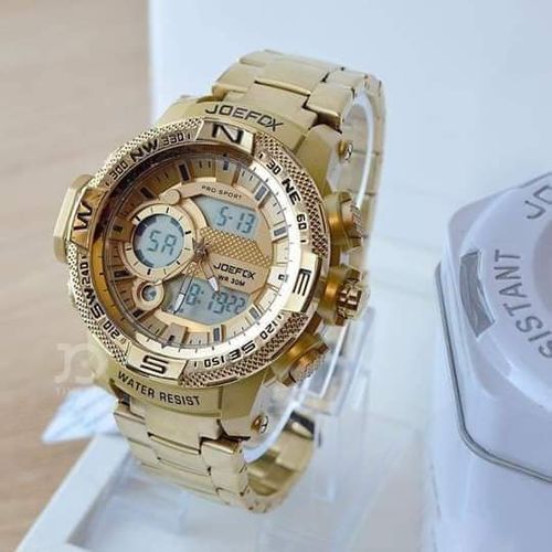 product_image_name-Joefox-Montre Homme Joefox De Haute Qualité Couler Doré-1