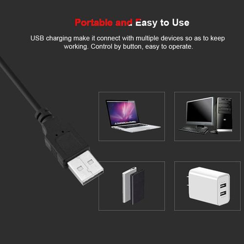 product_image_name-Generic-Agréable Selfie Ring Light, Lampe De Caméra LED Rotation à 360 Degrés Avec 3 Modes D'éclairage-4